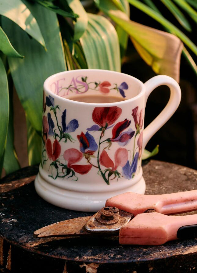 Flowers Sweet Pea 1 2 Pint Mug