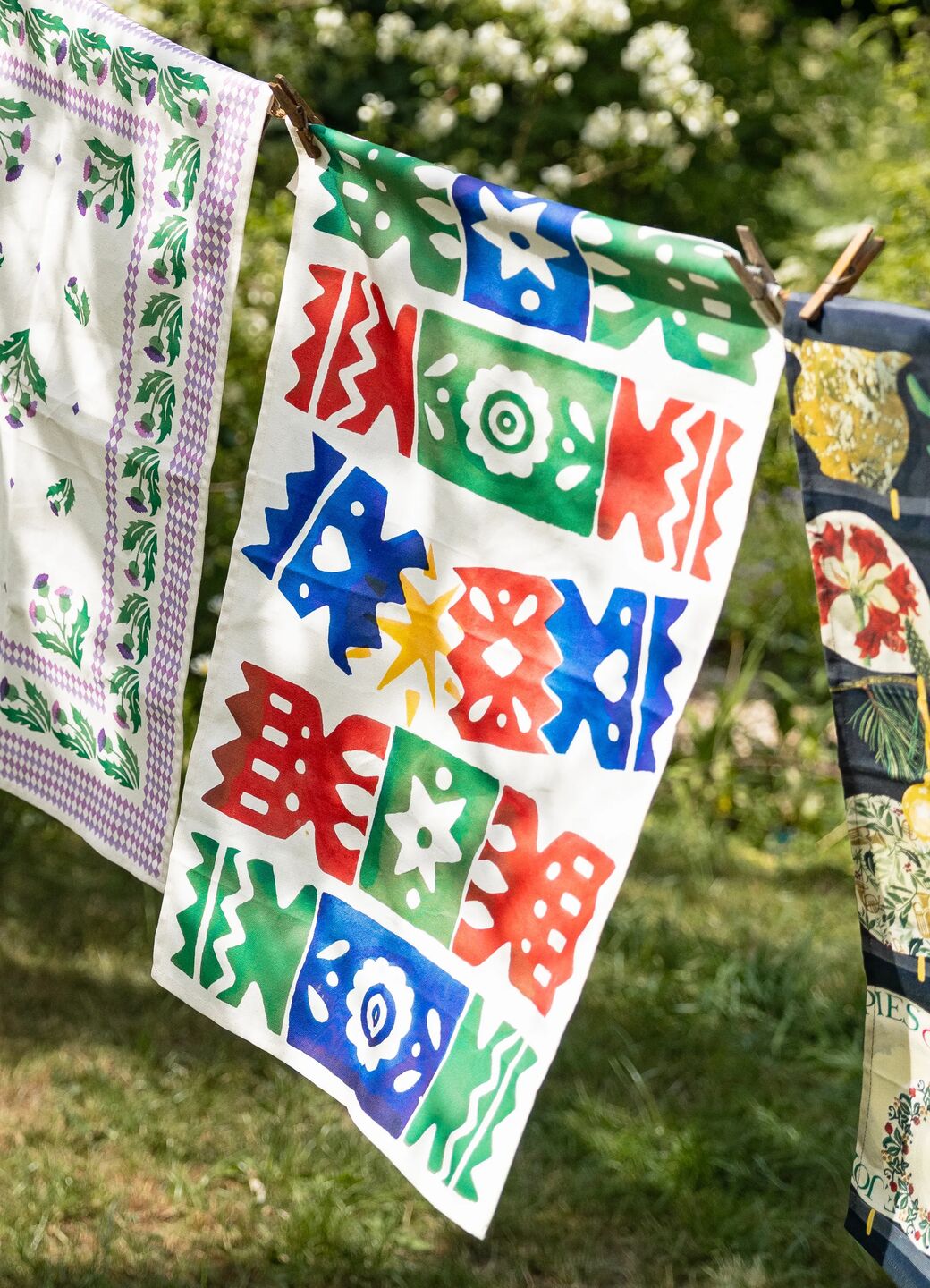 Christmas Crackers Tea Towel