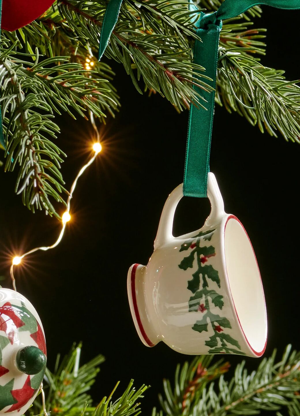 Tiny Holly Tiny Teacup Decoration Boxed