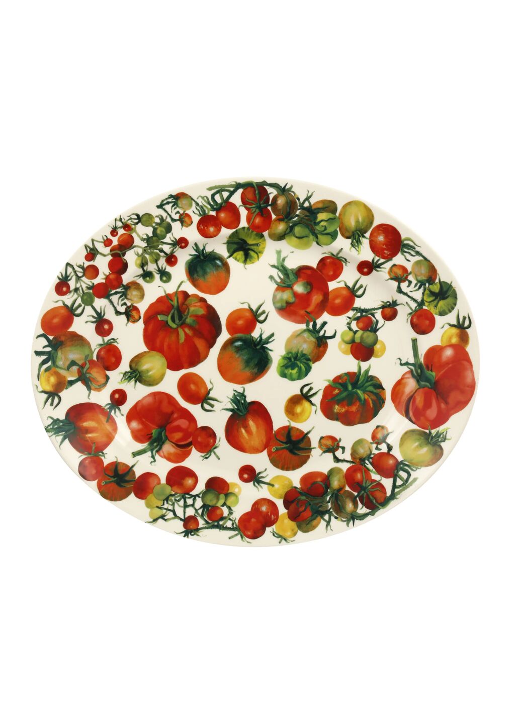 Vegetable Garden Tomatoes Medium Oval Platter