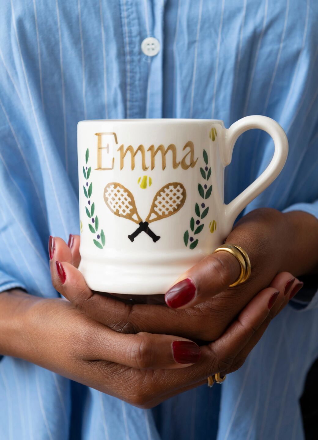 Personalised Tennis 1/2 Pint Mug