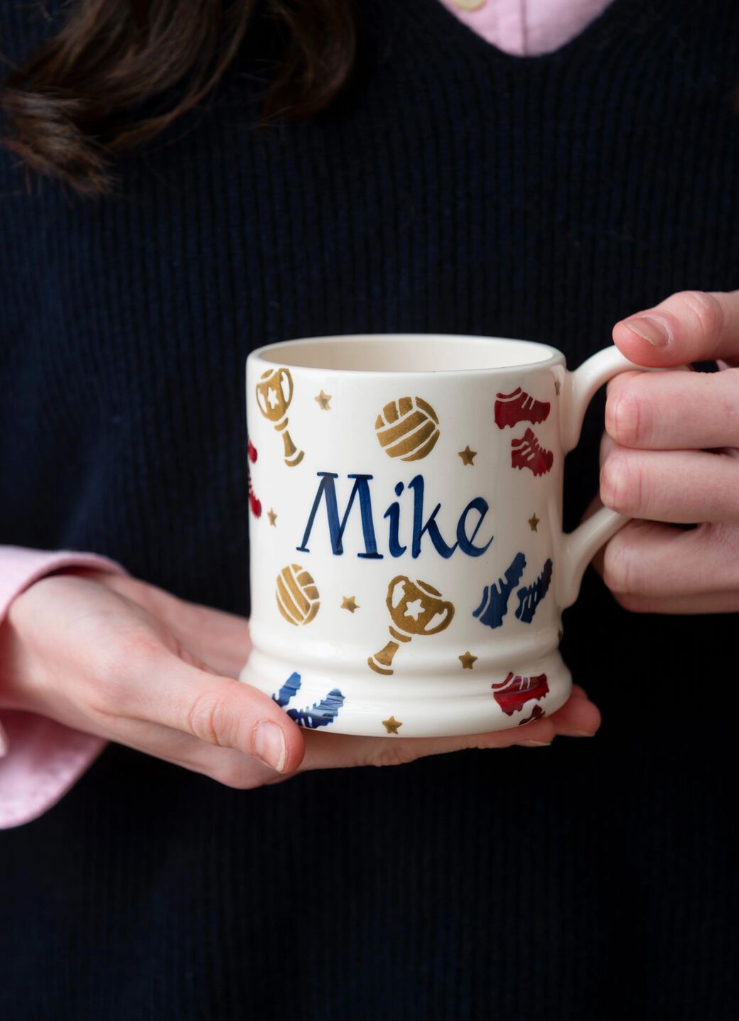 Personalised Football 1/2 Pint Mug
