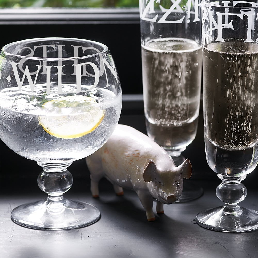 Black Toast Gin Glass Emma Bridgewater UK