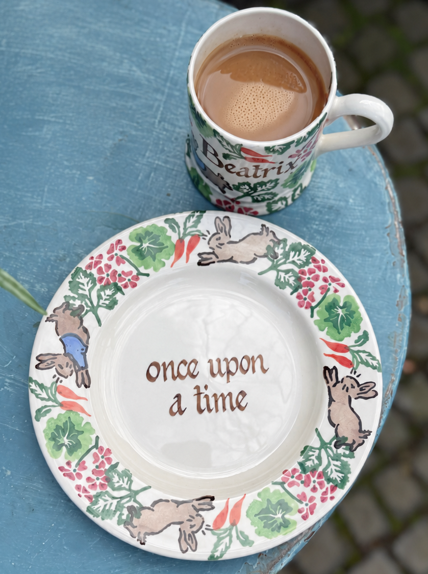 Personalised Peter Rabbit™ Medium Dinner Plate, 8.5 Inch
