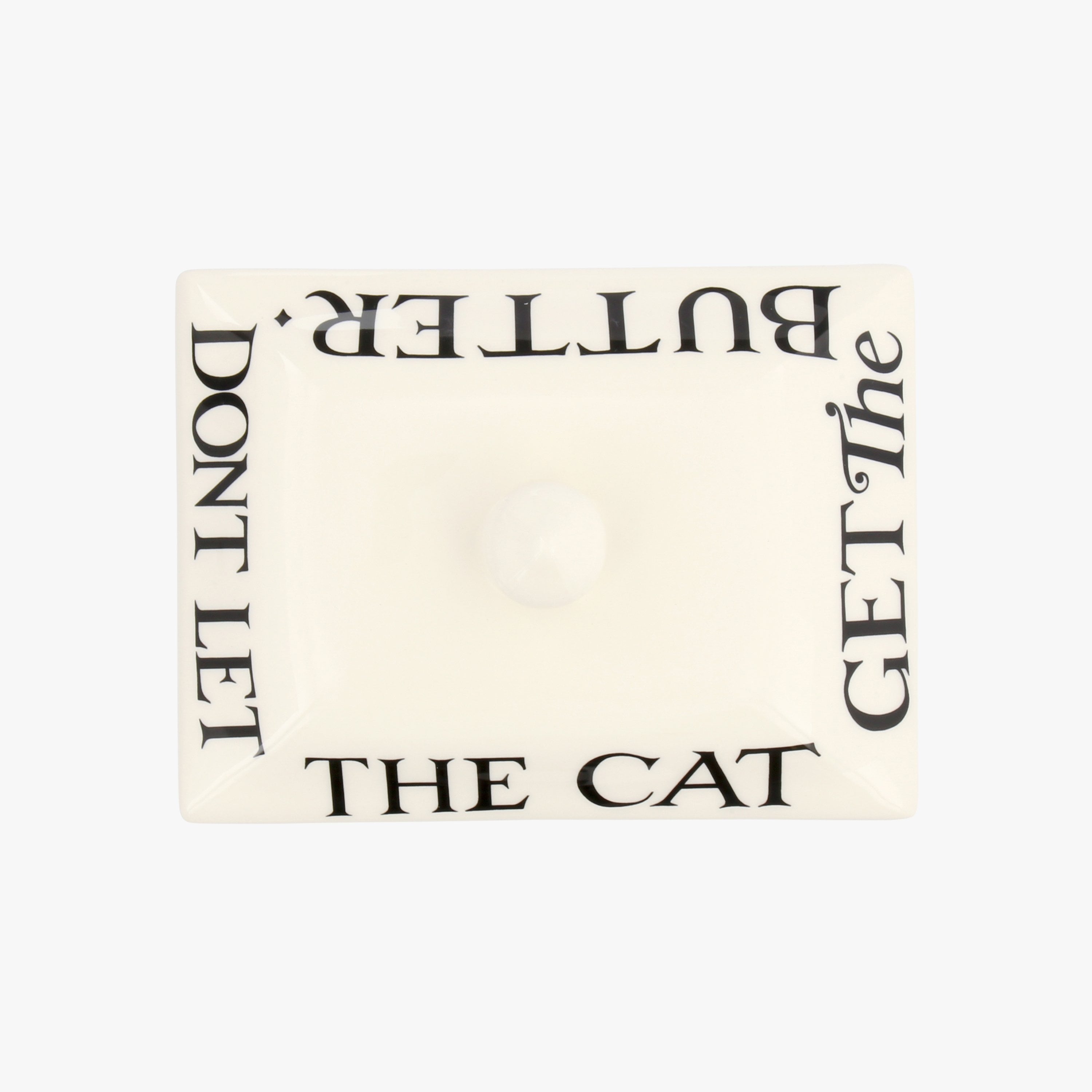 Black Toast Half a Pound Small Butter Dish Emma Bridgewater UK