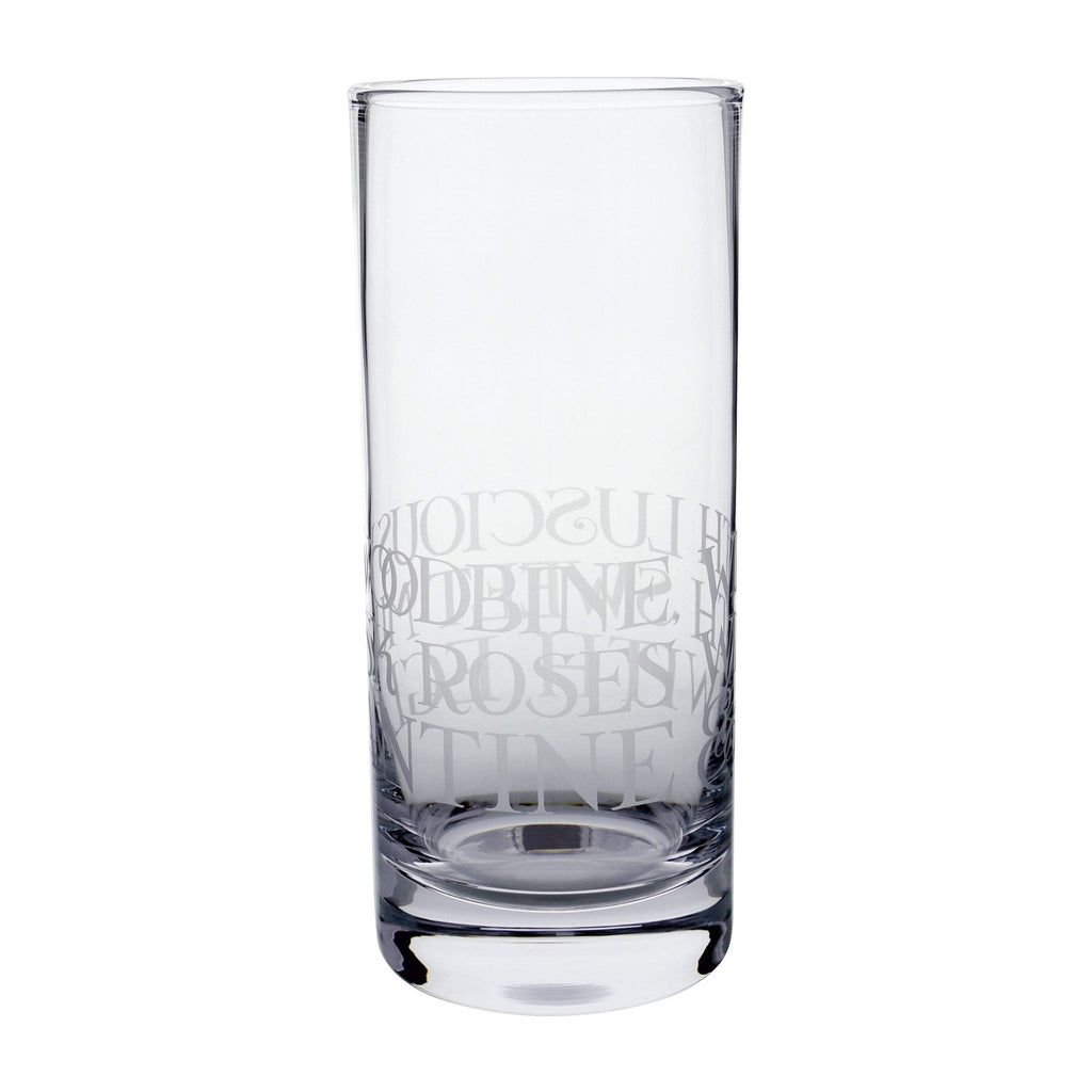 Black Toast Large Straight Sided Glass Vase Emma Bridgewater UK