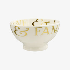 Gold Toast Friends & Family French Bowl