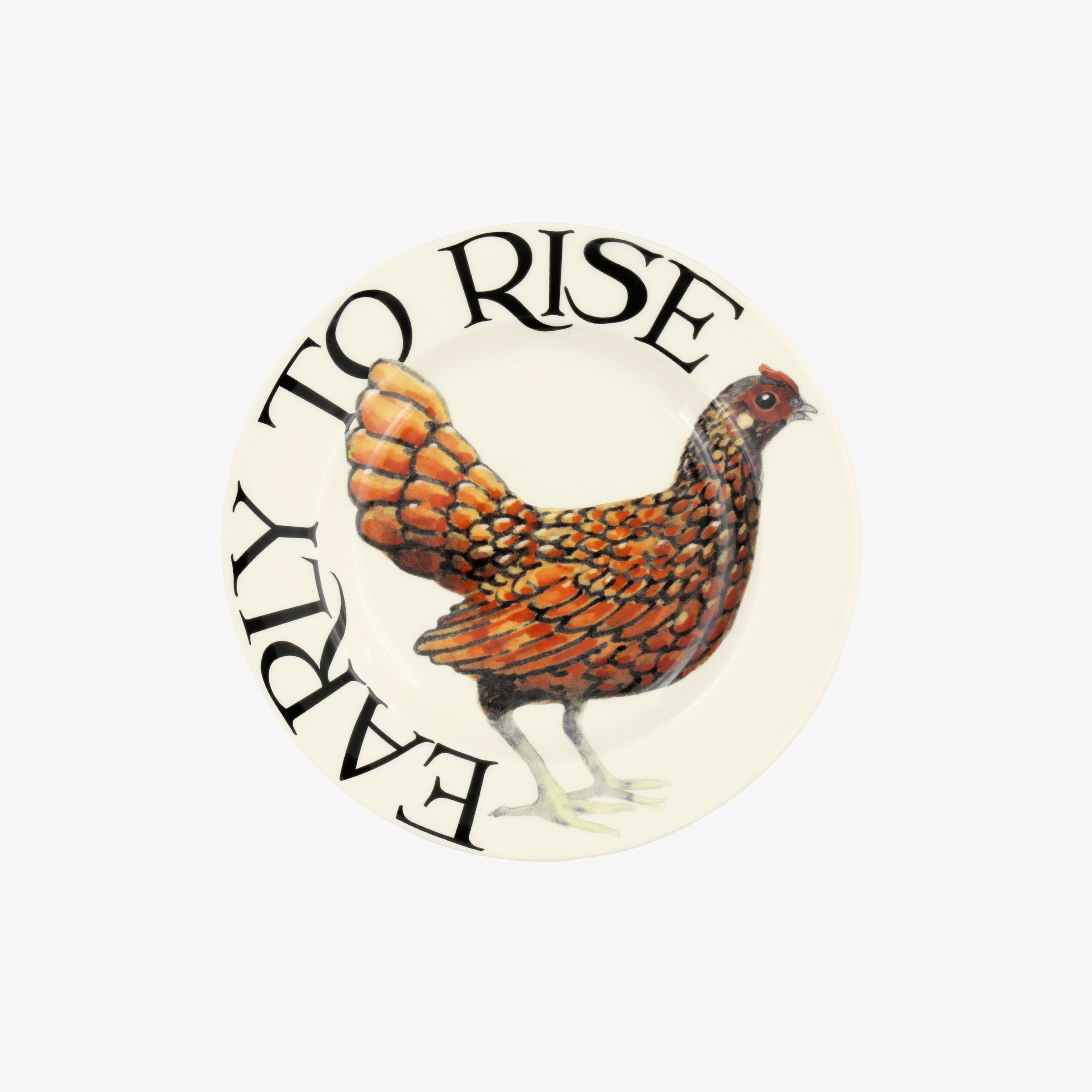 Rise & Shine Early to Rise Small Side Plate, 6.5 Inch