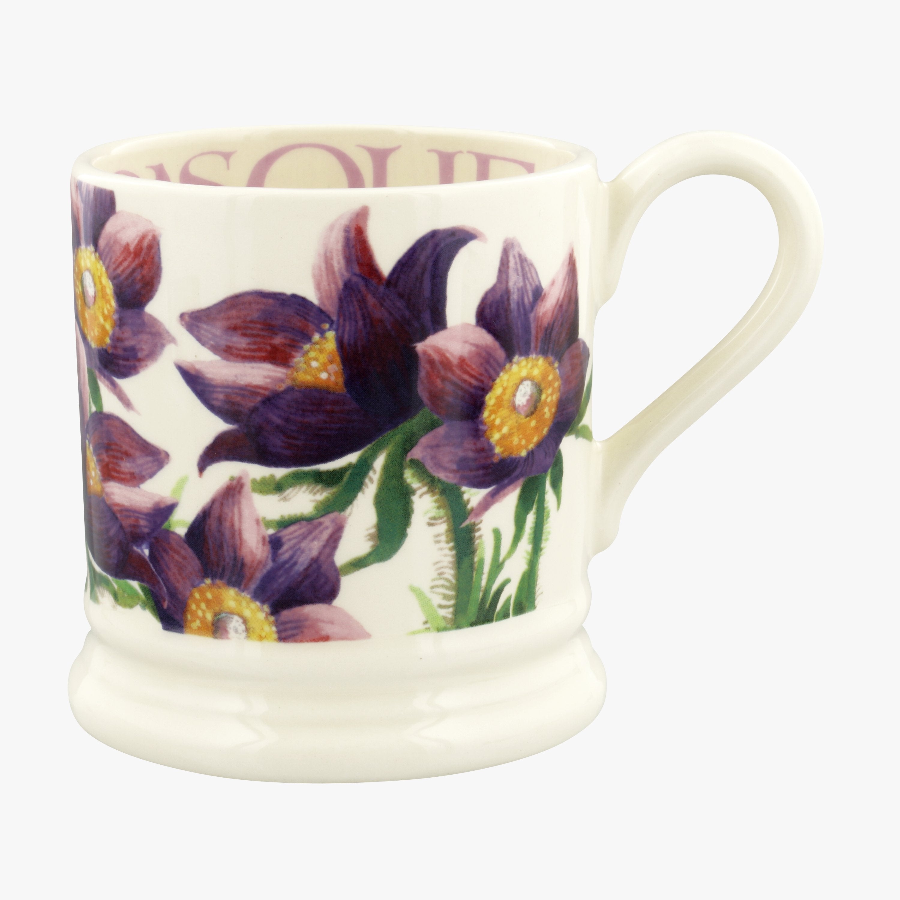 Flowers Pasque Flower 1/2 Pint Mug