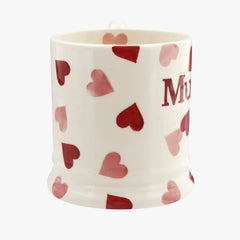 Seconds Pink Hearts Mummy 1/2 Pint Mug