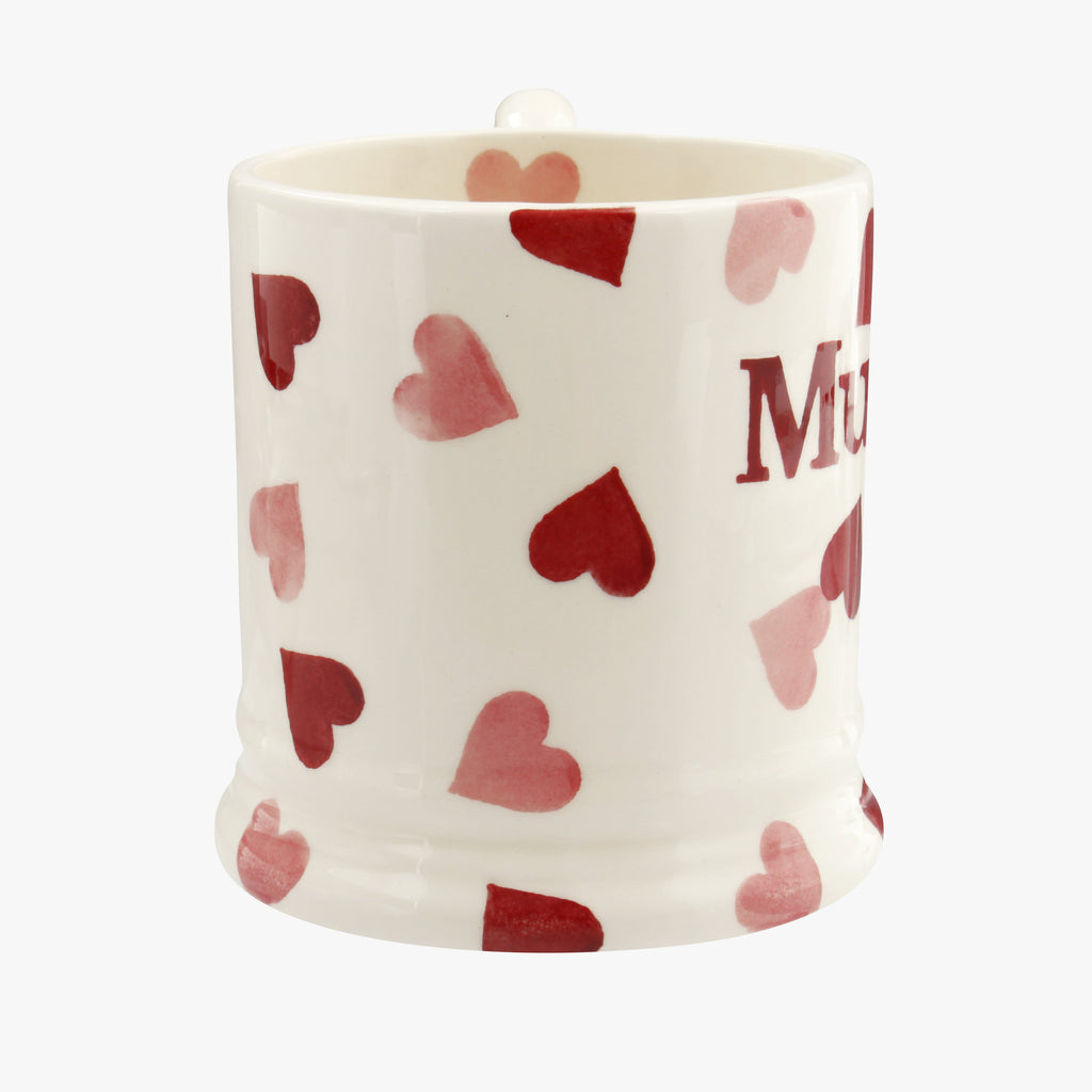 Pink Hearts Mummy 1/2 Pint Mug Emma Bridgewater UK