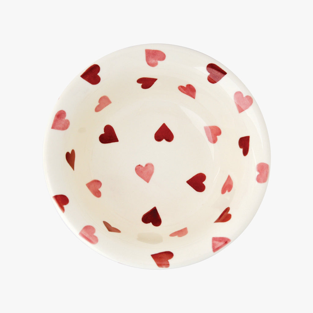 Seconds Pink Hearts Cereal Bowl Emma Bridgewater UK