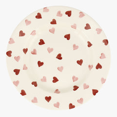 Pink Hearts 10 1/2" Plate