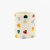 Personalised Polka Hearts Tiny Mug Decoration