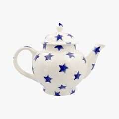 Personalised Blue Star 4 Mug Teapot