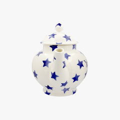 Personalised Blue Star 4 Mug Teapot