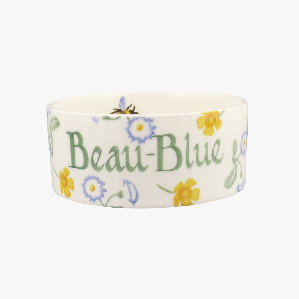 Personalised Buttercup & Daisies Small Pet Bowl