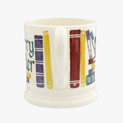 Personalised Book Worm 1/2 Pint Mug