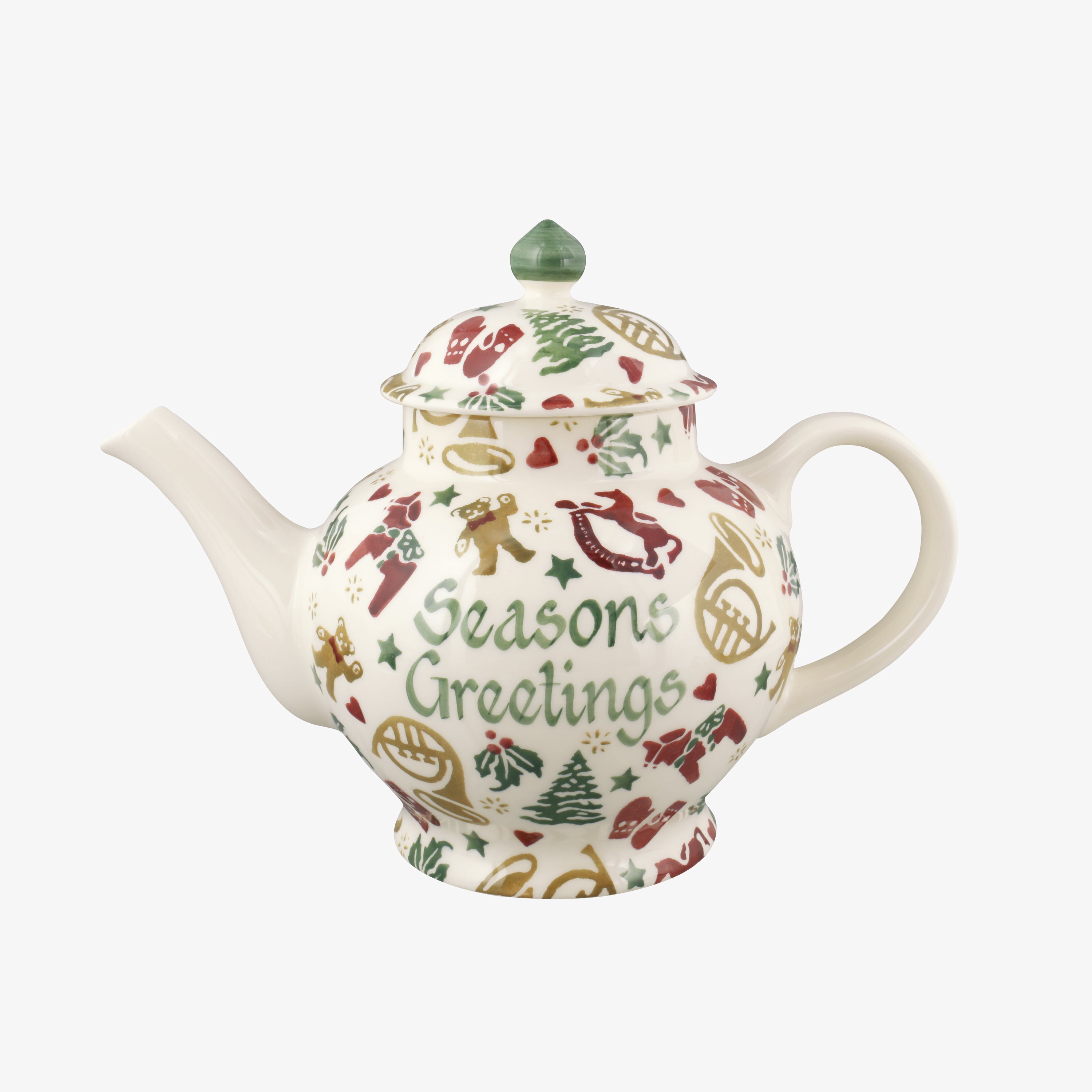 Personalised Christmas Celebration 4 Mug Teapot