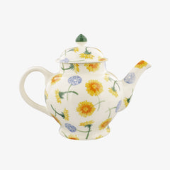 Personalised Dandelion 4 Mug Teapot