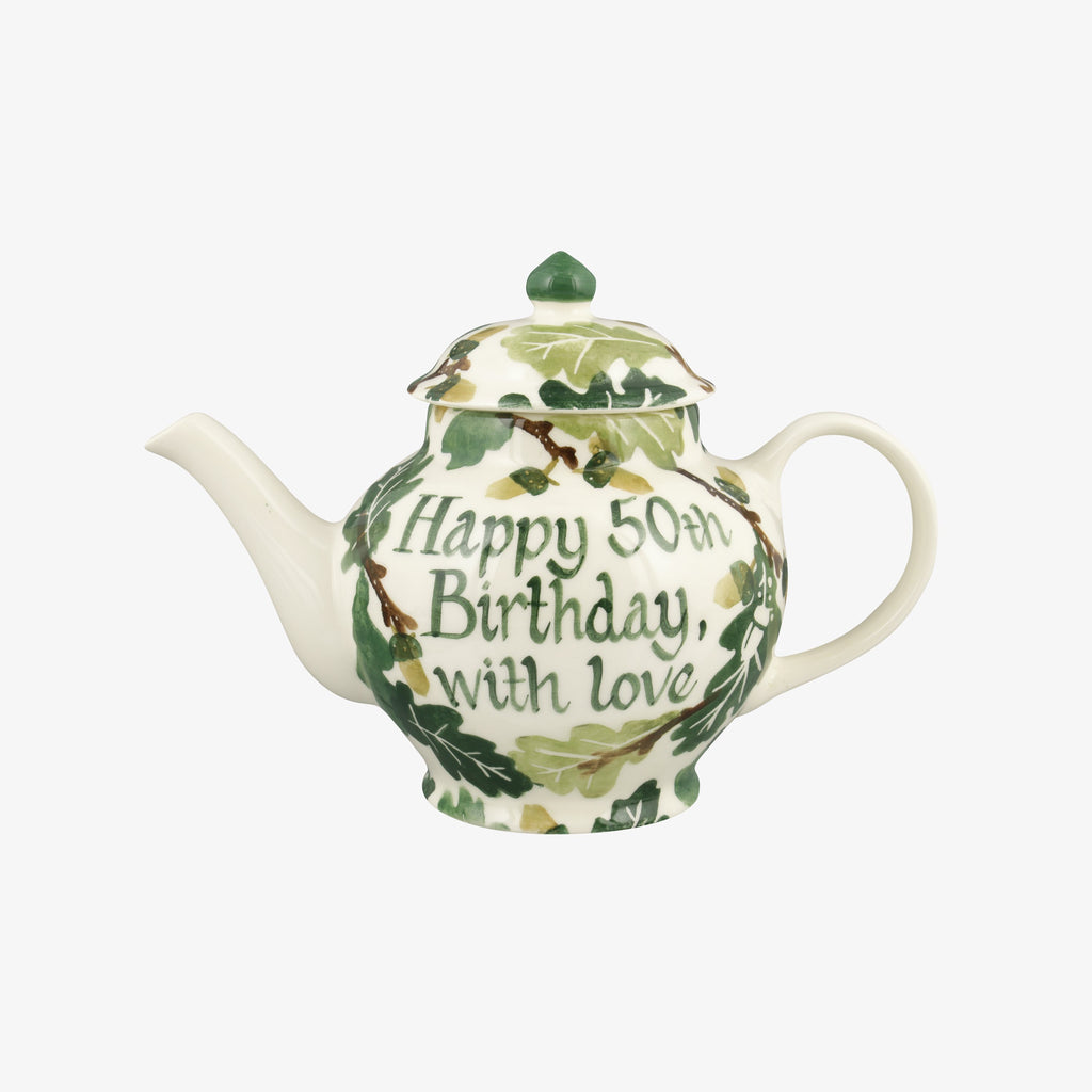 Personalised Oak 2 Mug Teapot