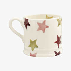 Personalised Pink & Gold Stars Small Mug