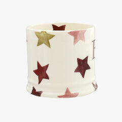 Personalised Pink & Gold Stars Small Mug