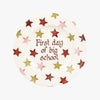 Personalised Pink & Gold Stars 8 1/2" Plate