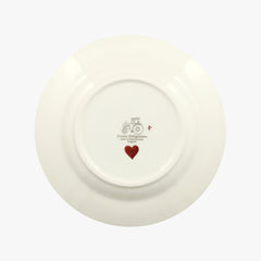Personalised Pink Hearts 8 1/2" Plate