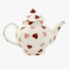 Personalised Pink Hearts 2 Mug Teapot