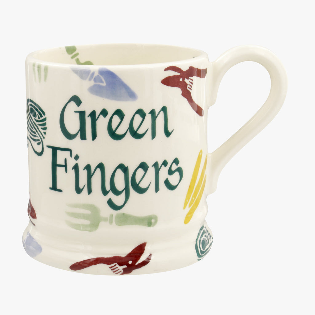 Personalised Polka Gardening 1/2 Pint Mug