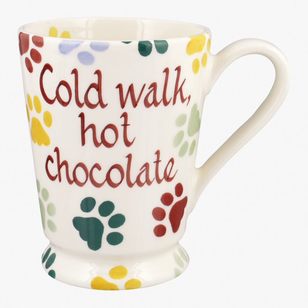Personalised Polka Paws Cocoa Mug