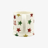 Personalised Red, Green & Gold Star Tiny Mug