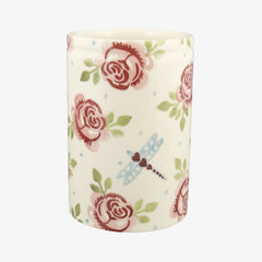 Personalised Pink Roses Medium Vase