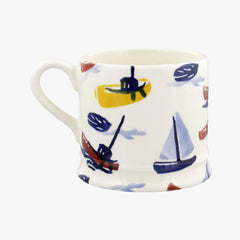 Personalised Scattered Boats Small Mug