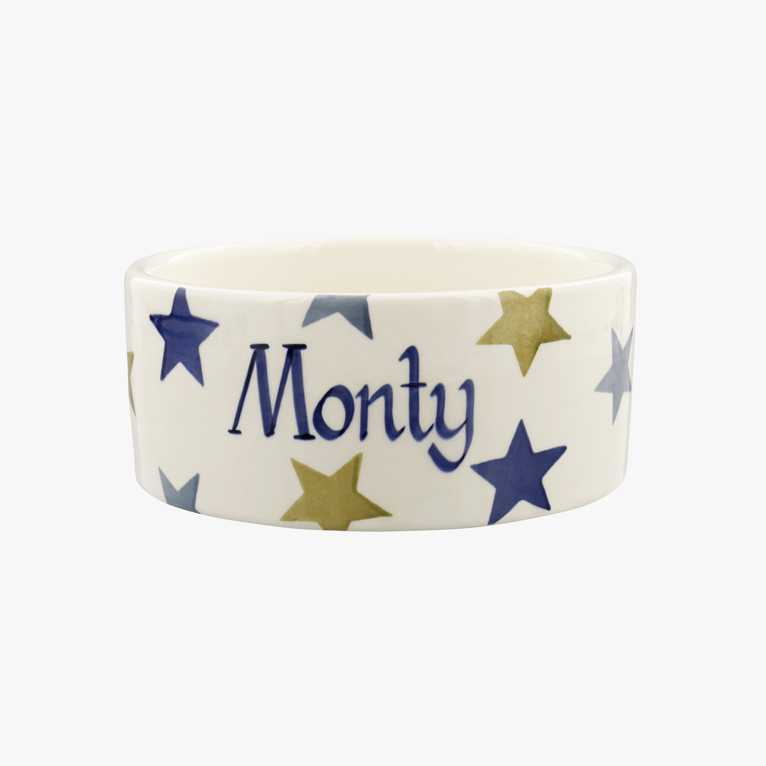 emma bridgewater Personalised Stormy Stars Small Pet Bowl on Sale