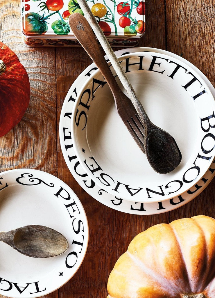 Black Toast Medium Pasta Bowl Emma Bridgewater UK