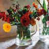 Our much loved glass beer mug also doubles as a quirky flower vase!