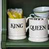 Black Toast King & Queen Set Of 2 1/2 Pint Mugs
