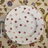 Seconds Pink Hearts 10 1/2 Inch Plate