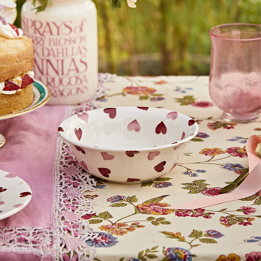 Seconds Pink Hearts Cereal Bowl Emma Bridgewater UK
