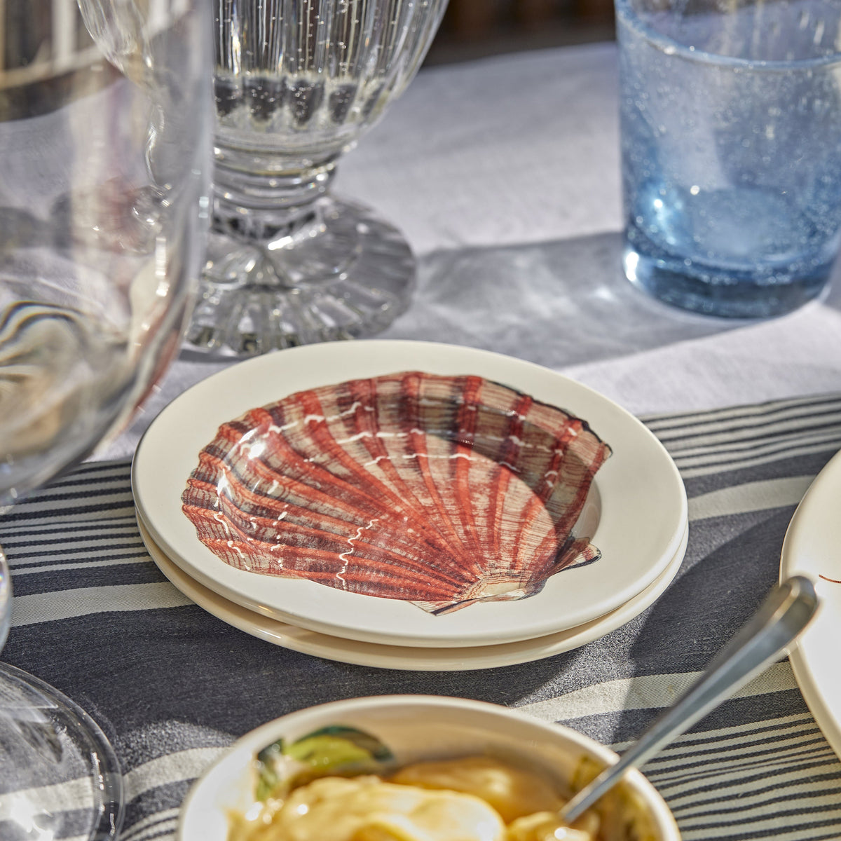 Scallop Shell Small Side Plate 6.5 Inch