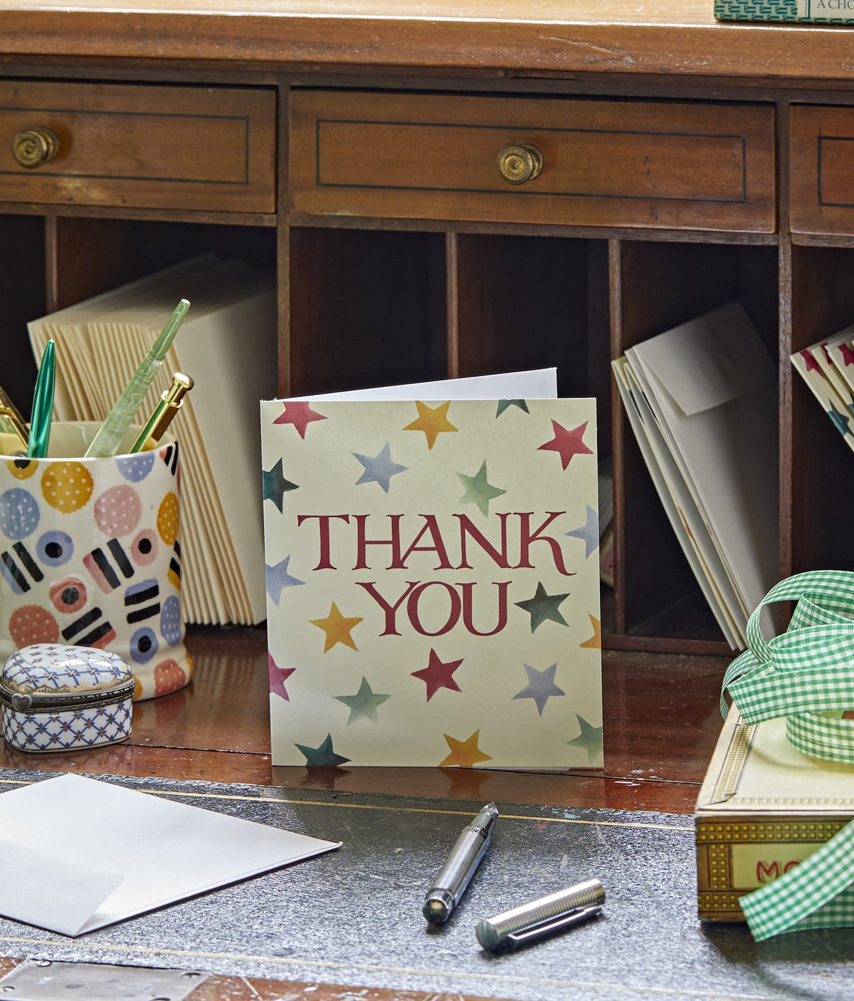 Polka Star Pack 8 Thank You Cards